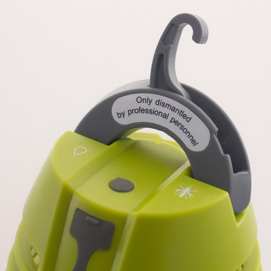 LED Lampa zewnętrzna z pułapką na owady LED/5W/USB 1800mAh IP44
