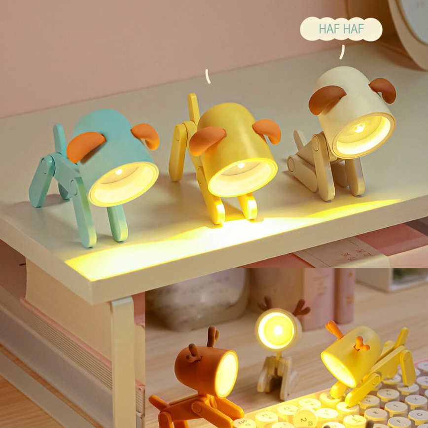 LED lampka biurkowa LED/0,06W/3xLR41 pes biała