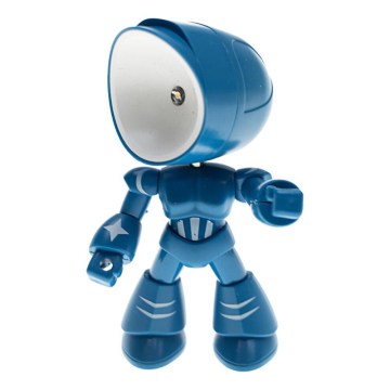 LED Lampka biurkowa LED/0,06W/3xLR41 robot niebieska