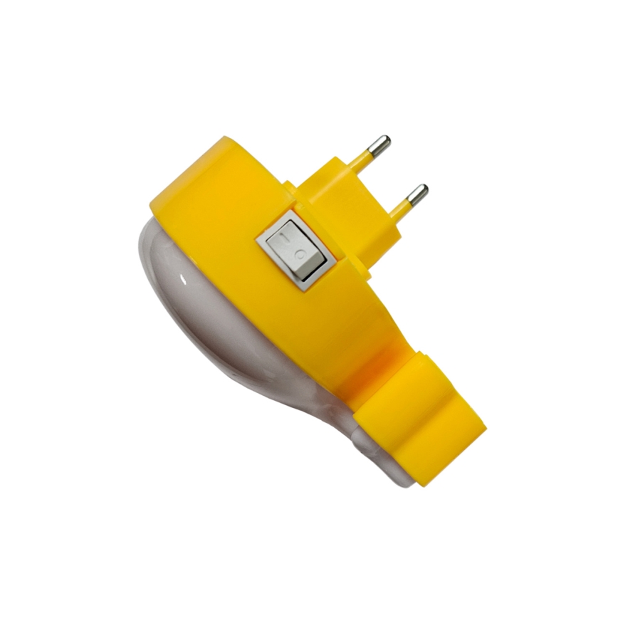 LED Lampka dziecięca nocna LED/0,5W/230V wieloryb