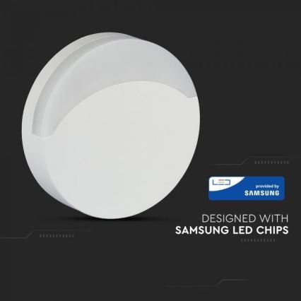 LED Lampka nocna z czujnikiem LED/0,5W/230V 65mm 3000K okrągła