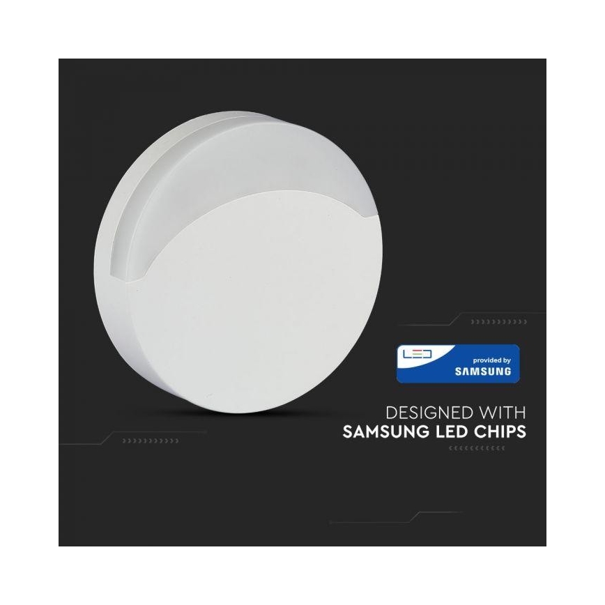 LED Lampka nocna z czujnikiem LED/0,5W/230V 65mm 3000K okrągła