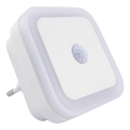 LED Lampka nocna z czujnikiem LED/0,5W/230V biała