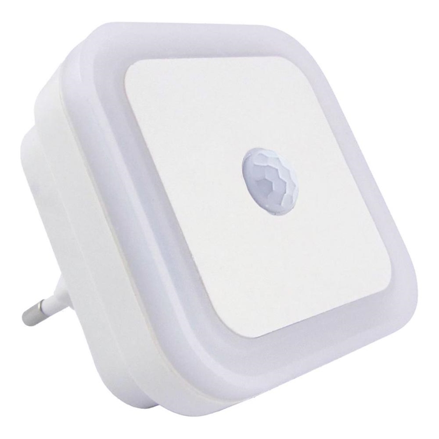 LED Lampka nocna z czujnikiem LED/0,5W/230V biała