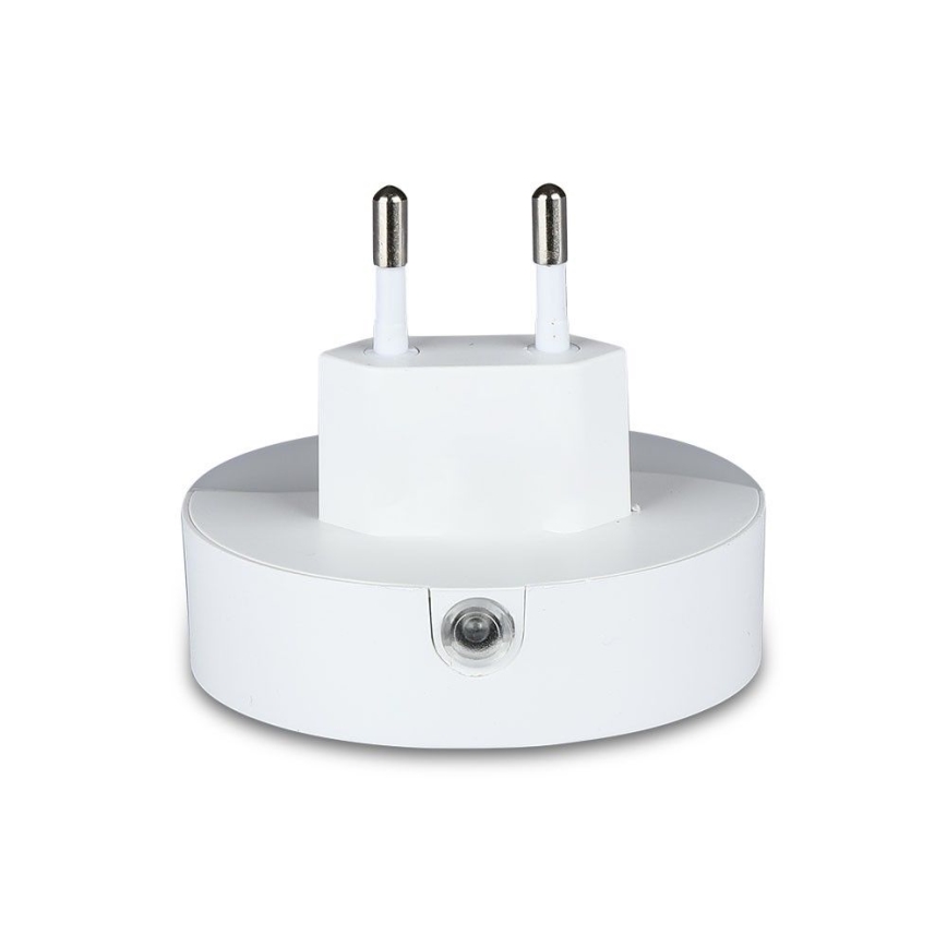 LED Lampka nocna z czujnikiem zmierzchu do gniazdka 2xUSB LED/0,45W/230V 3000K