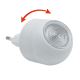 LED Lampka orientacyjna do gniazda z czujnikiem LED/1W/230V