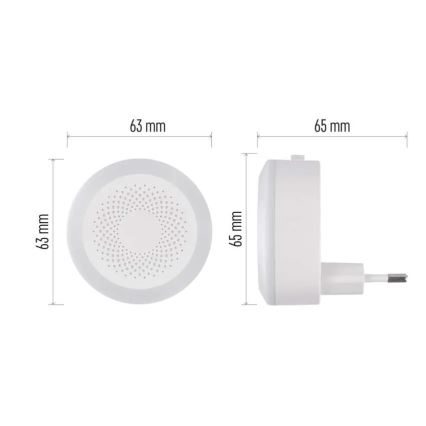 LED lampka orientacyjna do gniazdka LED/0,5W/230V