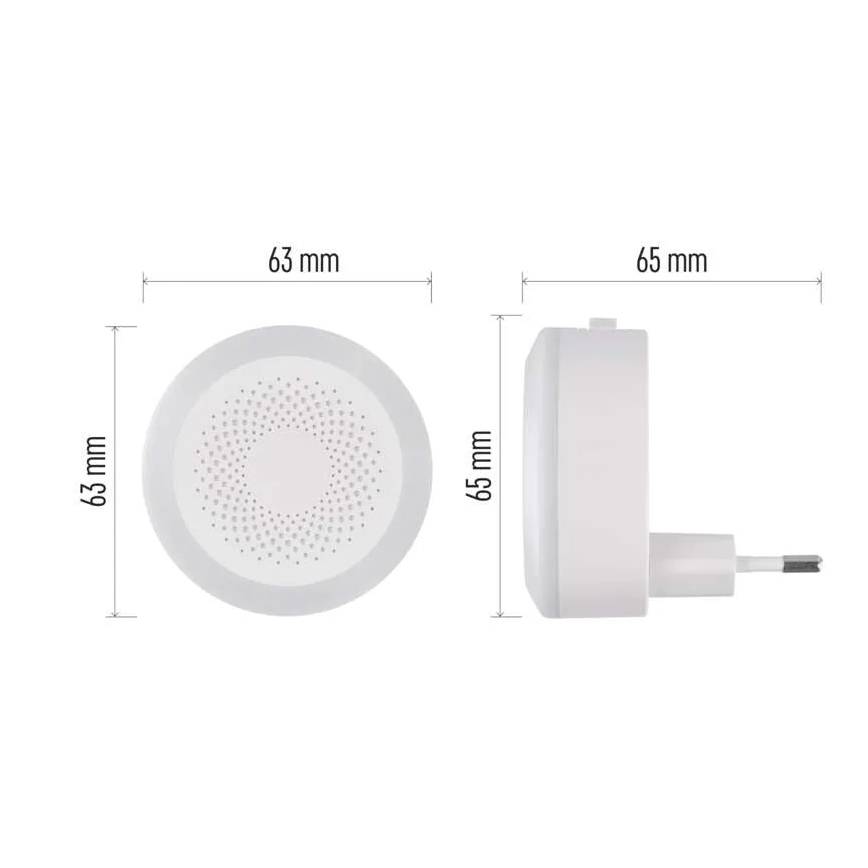 LED lampka orientacyjna do gniazdka LED/0,5W/230V