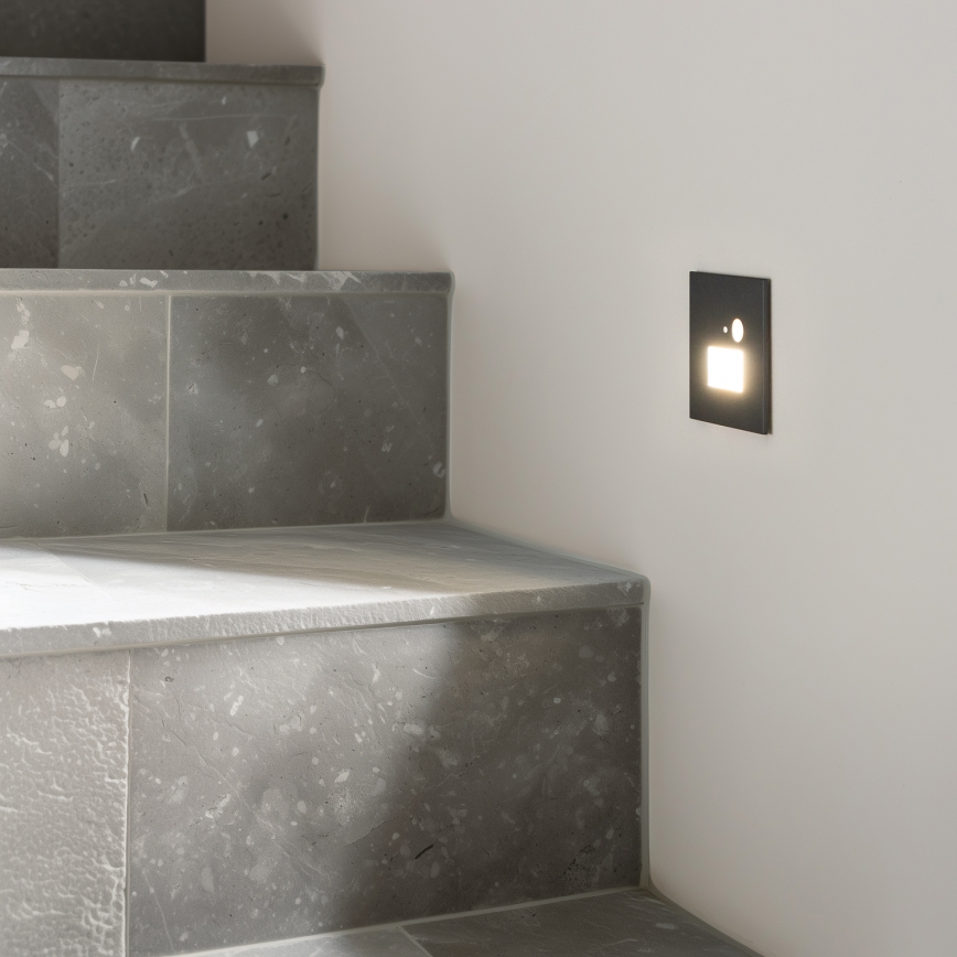 LED lampka schodowa z czujnikiem ruchu LED/1,5W/230V 3000K/4000K/6500K