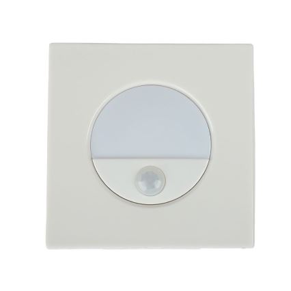 LED lampka schodowa z czujnikiem ruchu LED/3W/230V 4000K biała