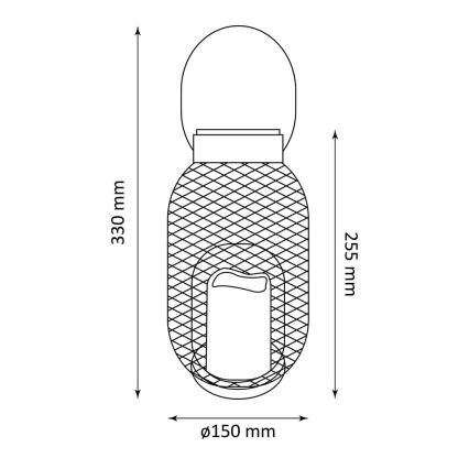 LED Solarna lampa BARI LED/1,2V IP44