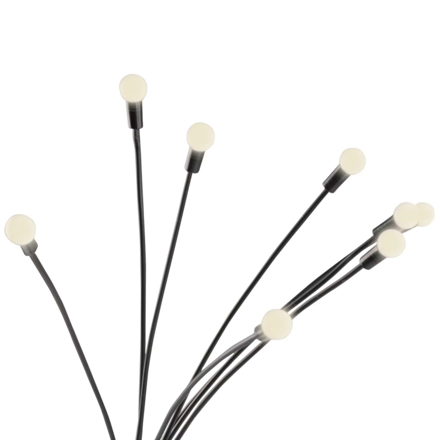 LED Lampa solarna FIORINI 8xLED/1,2V 600 mAh IP44 czarna