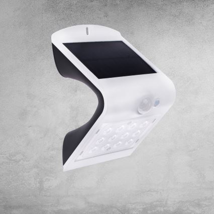 LED Solarna lampa z czujnikiem ruchu i zmierzchu LED/1,5W/1200 mAh 3,7V IP65