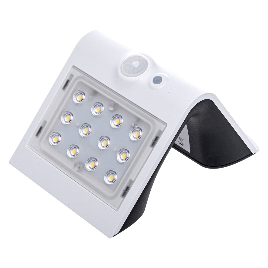 LED Solarna lampa z czujnikiem ruchu i zmierzchu LED/1,5W/1200 mAh 3,7V IP65