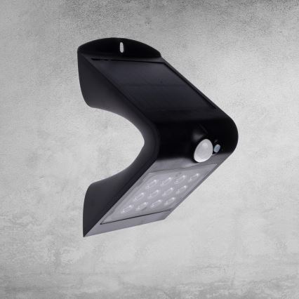 LED Solarna lampa z czujnikiem ruchu i zmierzchu LED/1,5W/1200 mAh 3,7V IP65