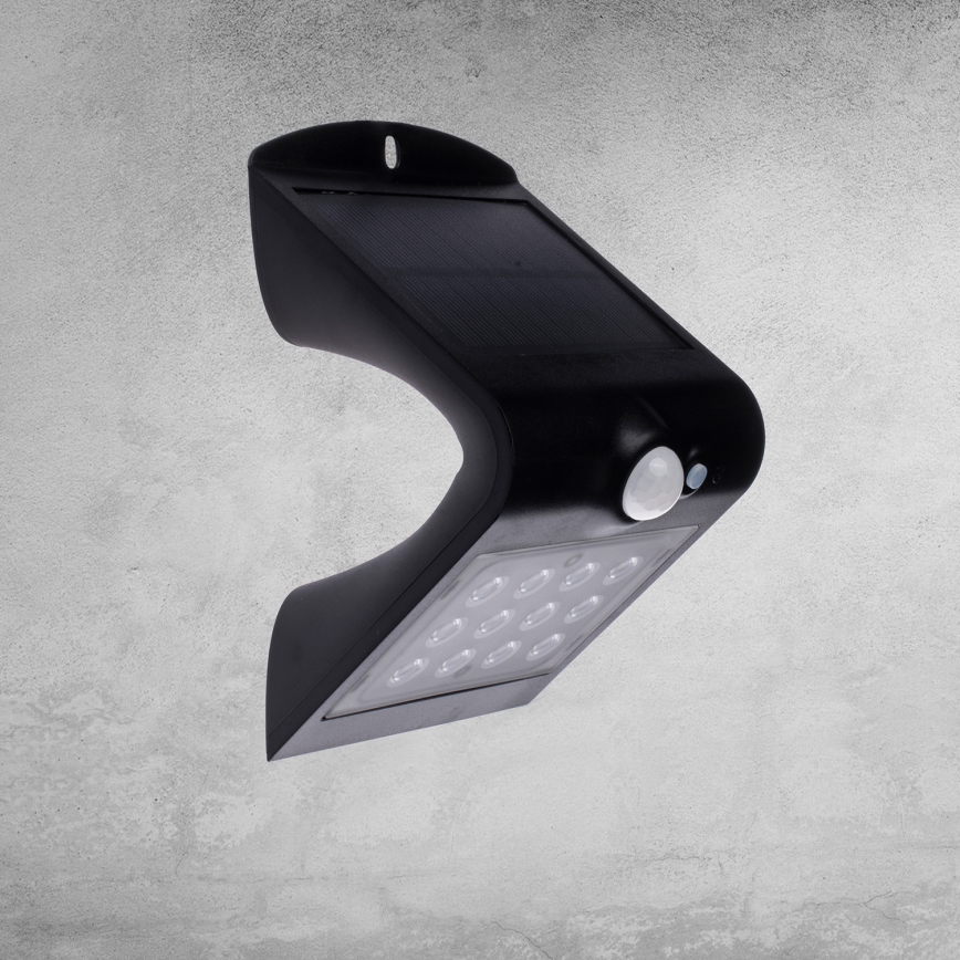 LED Solarna lampa z czujnikiem ruchu i zmierzchu LED/1,5W/1200 mAh 3,7V IP65