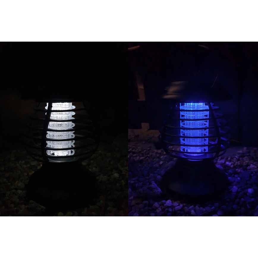 LED Solarna lampa z pułapką na owady LED/1,2V 600 mAh IP44