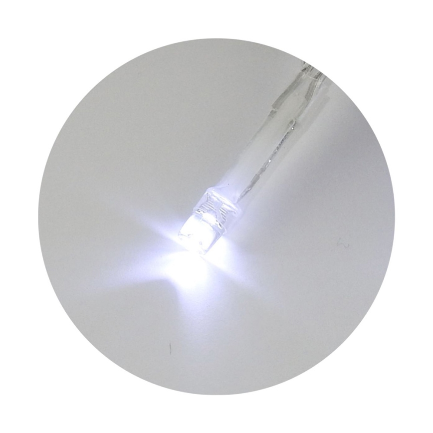LED  łańcuch 20xLED/2 funkcje 2,4m zimna biel
