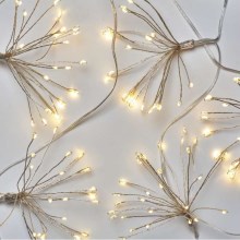 LED Łańcuch bożonarodzeniowy 150xLED/5,35m ciepła biel