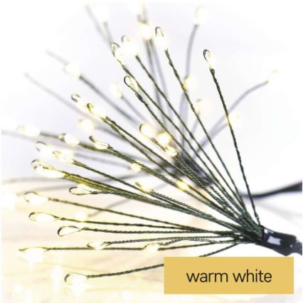 LED Łańcuch bożonarodzeniowy 150xLED/5,35m ciepła biel