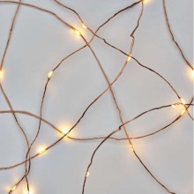 LED Łańcuch bożonarodzeniowy 20xLED/2,4m ciepła biel
