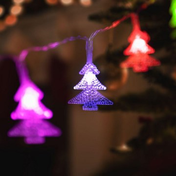 LED Łańcuch bożonarodzeniowy 20xLED/3xAA 2,3m wielobarwny