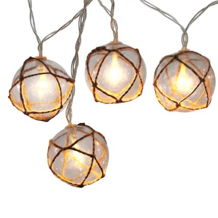 LED Łańcuch dekoracyjny AHNE 10xLED/2xAA 2,1 m ciepła biel