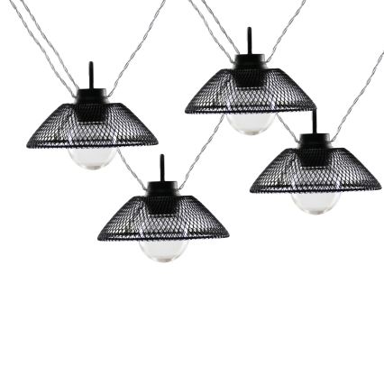 LED Łańcuch dekoracyjny ASTRA 10xLED/2xAA 2,1 m czarny