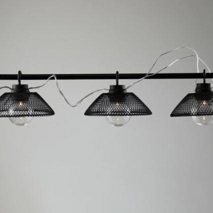 LED Łańcuch dekoracyjny ASTRA 10xLED/2xAA 2,1 m czarny
