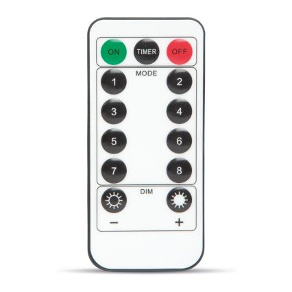 LED Łańcuch dekoracyjny HALLOWEEN LED/5V/8 funkcji pajęczyna + pilot