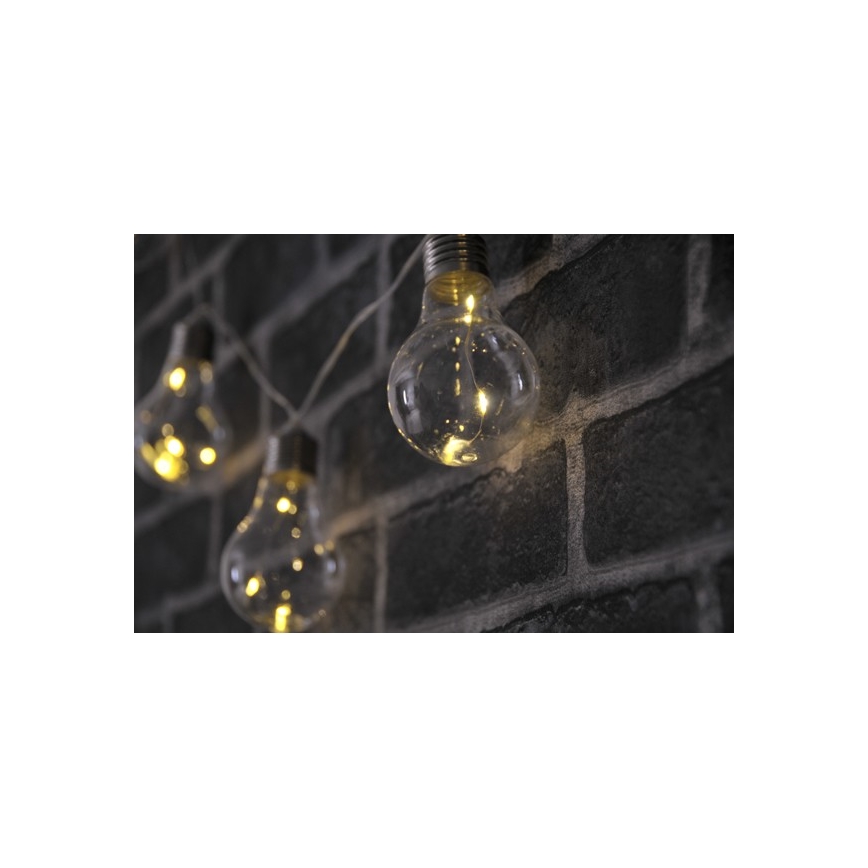 LED Łańcuch dekoracyjny SMOLDER 2,1 m 10xLED/2xAA