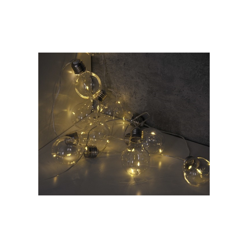 LED Łańcuch dekoracyjny SMOLDER 2,1 m 10xLED/2xAA