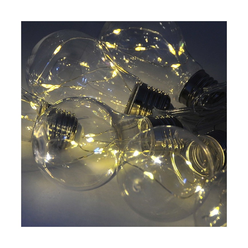 LED Łańcuch dekoracyjny SMOLDER 2,1 m 10xLED/2xAA