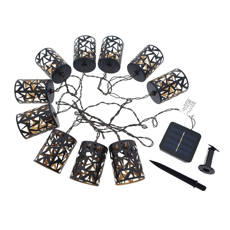LED Łańcuch solarny 10xE12/3,65m 600 mAh IP44 ciepła biel