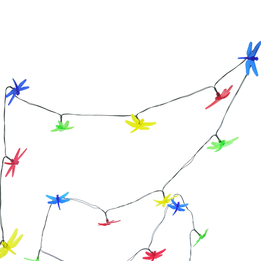 LED Łańcuch solarny 10xLED/1,2V IP44 ważki