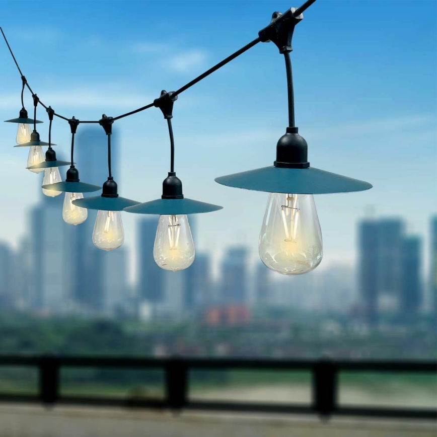LED Łańcuch solarny 15xLED/0,2W/3,7V 15 m 3000K IP44
