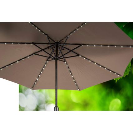 LED Łańcuch solarny 72xLED/1,2V IP44 pod parasol