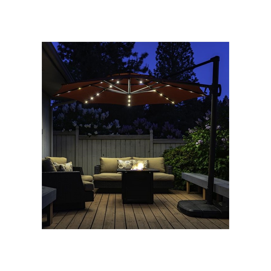 LED Łańcuch solarny 72xLED/1,2V IP44 pod parasol