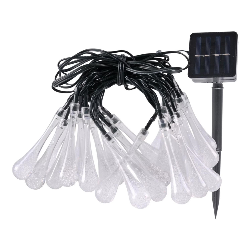 LED Łańcuch solarny ICE 30xLED/1,2V 300 mAh IP44