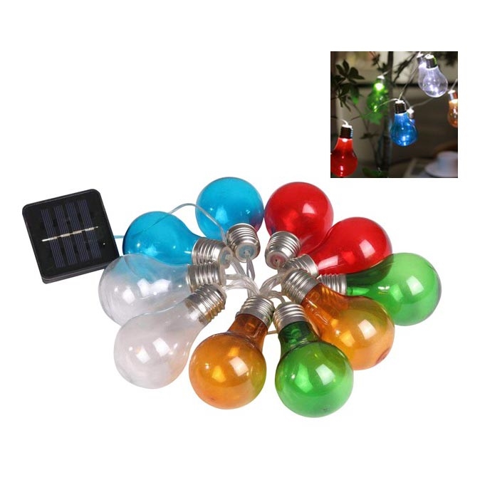 LED Łańcuch solarny PARTY 10xLED/1,2V 400 mAh IP44