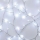 LED Łańcuch świąteczny 100xLED/3xAA 2,7 m zimna biel