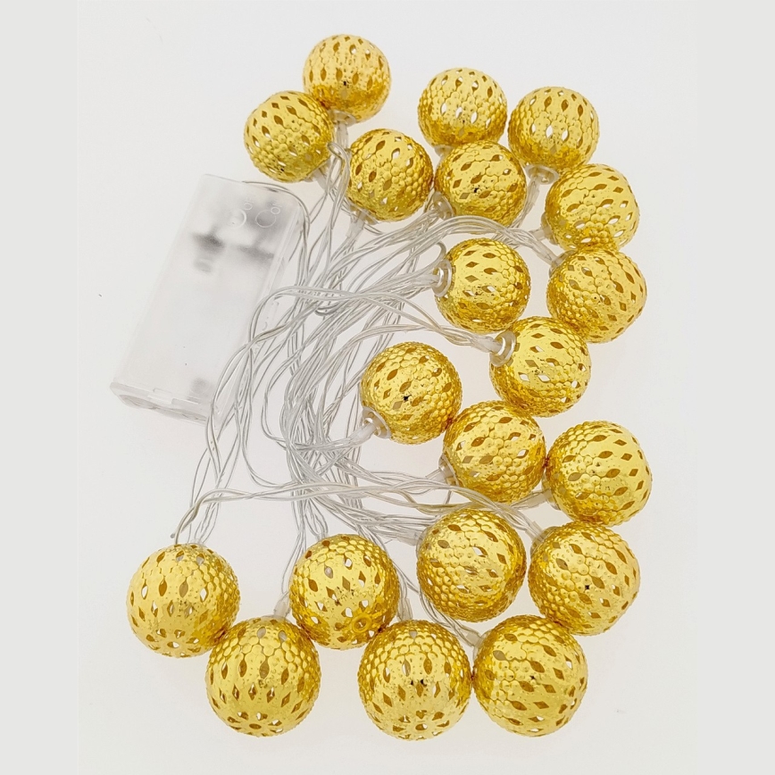 LED Łańcuch świąteczny 2,5 m 20xLED/3xAA 2700K