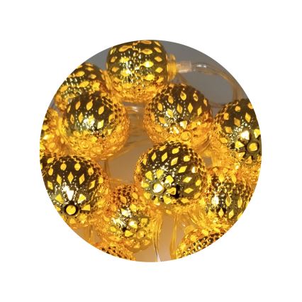 LED Łańcuch świąteczny 2,5 m 20xLED/3xAA 2700K