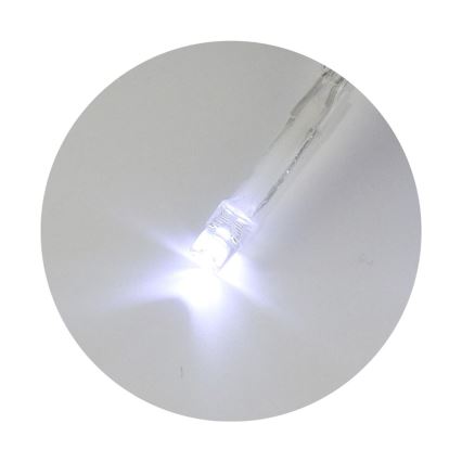 LED łańcuch świąteczny, 20 diod LED / 2 tryby, 2,4 m, zimne białe światło