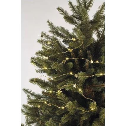 LED łańcuch świąteczny 20xLED/2xAA 2,2 m ciepła biała