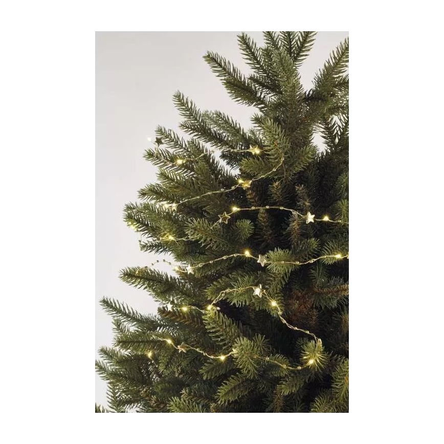 LED łańcuch świąteczny 20xLED/2xAA 2,2 m ciepła biała