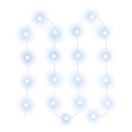 LED łańcuch świąteczny 20xLED/2xAA 2,3m zimna biel