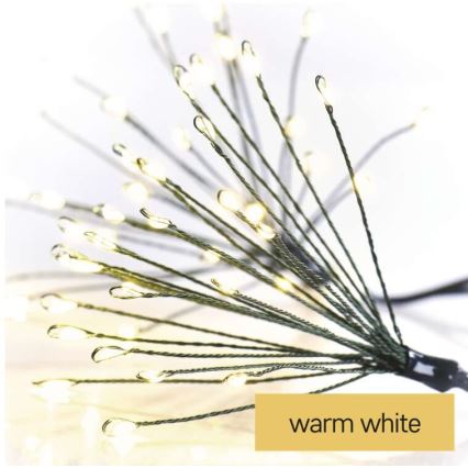 LED łańcuch świąteczny 300xLED 5,2+3 m ciepła biel