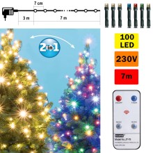 LED Łańcuch świąteczny z pilotem zdalnego sterowania LED/230V IP44
