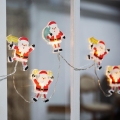 LED łańcuch świąteczny z przyssawkami 6xLED/2xAA 1,2m ciepła biała santa